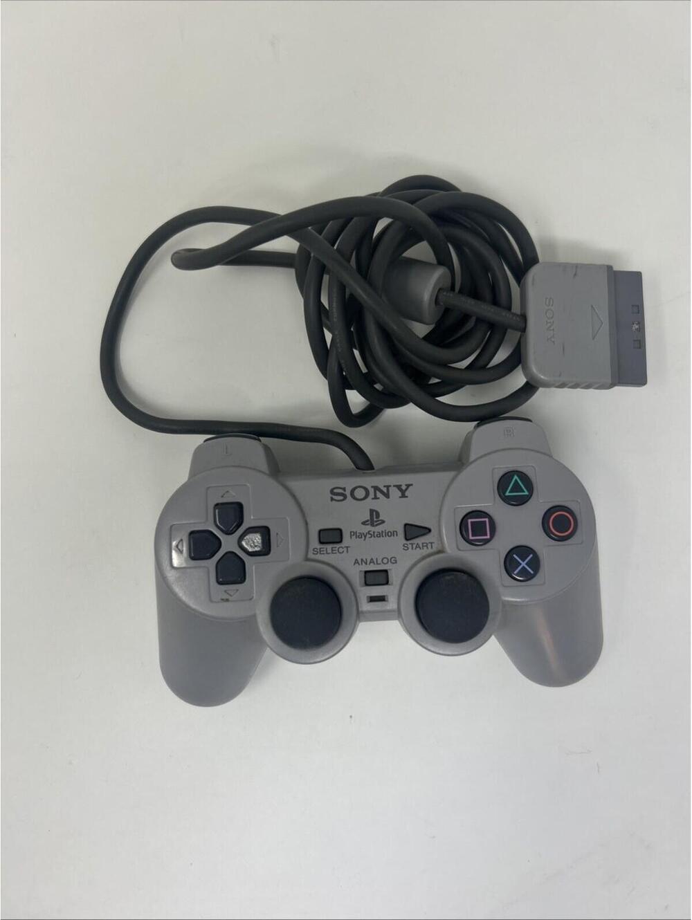 Official Playstation 1 PS1 Wired Analogue Controller PSOne Grey SCPH-110